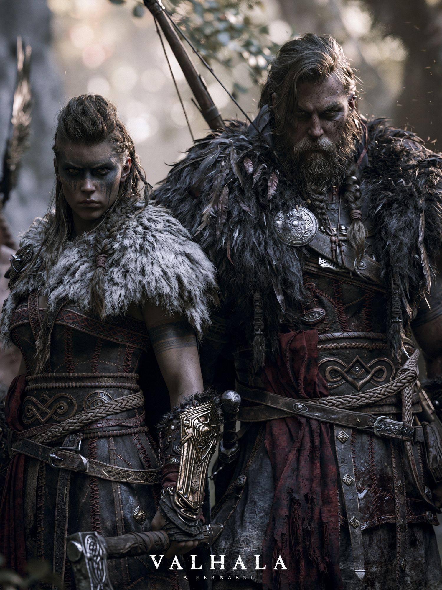 Valhalla Warriors Fantasy Poster. poster — movies art