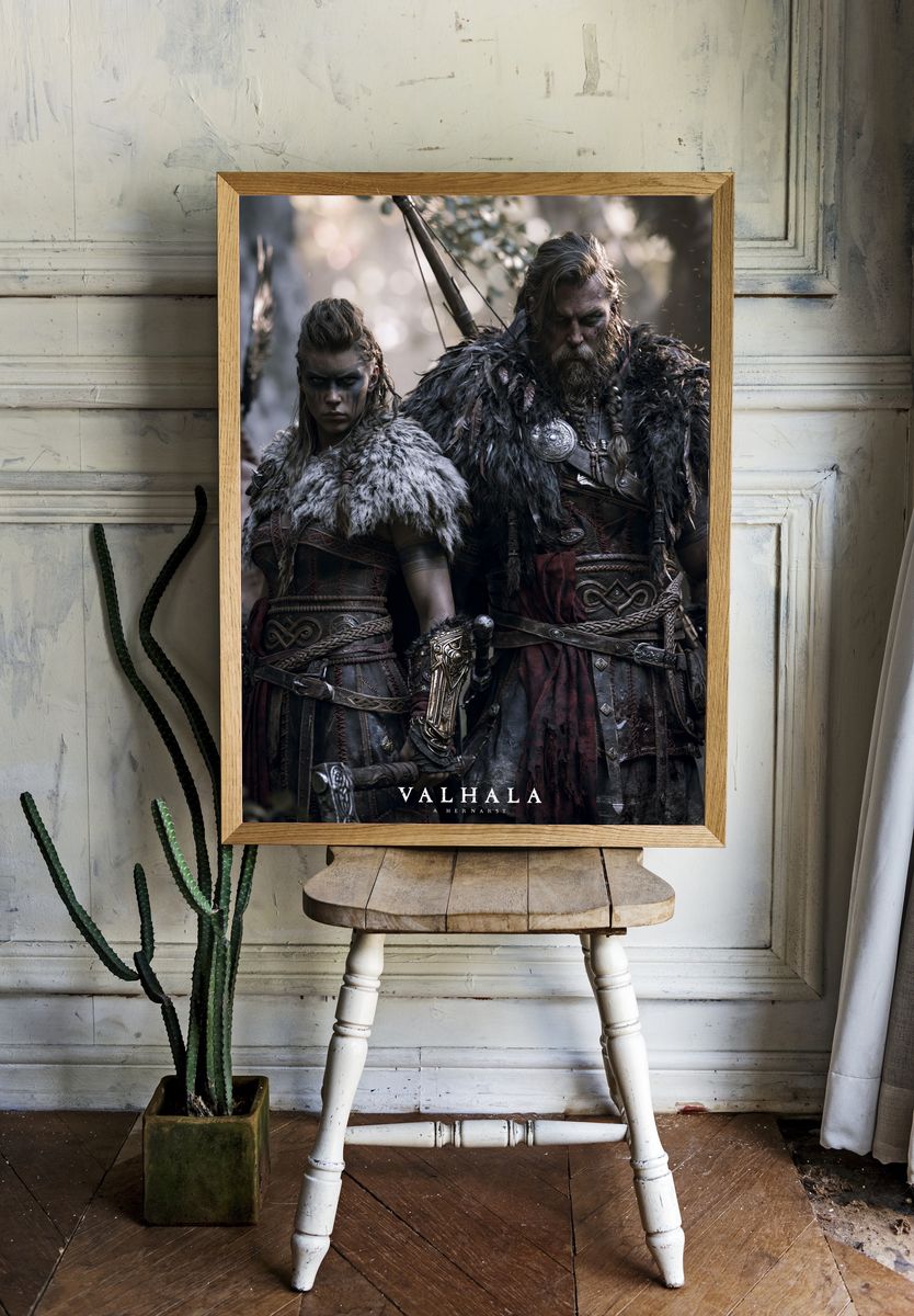 Valhalla Warriors Fantasy Poster. — room view 1