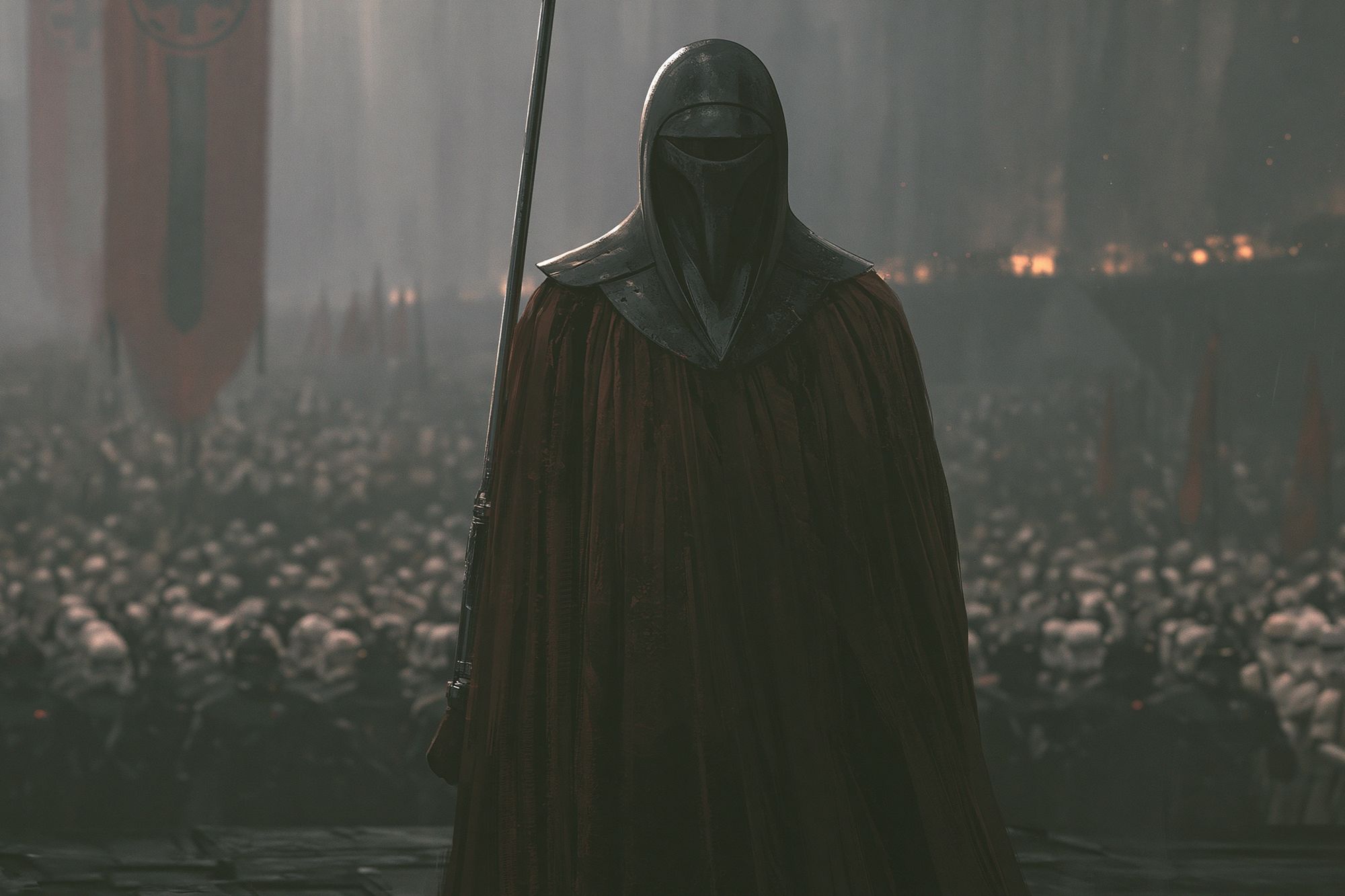 Dark Armored Warrior Poster. poster detail