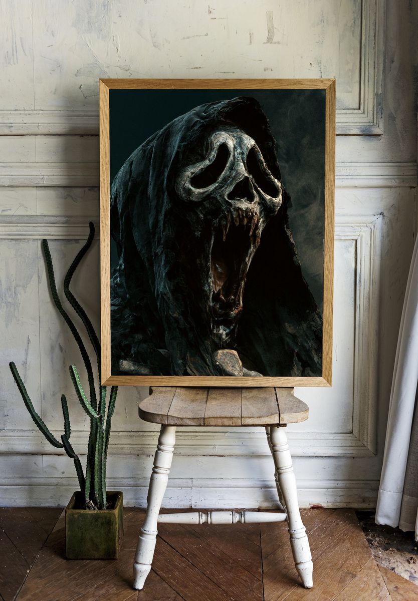 Ghostface Horror Poster. — room view 1