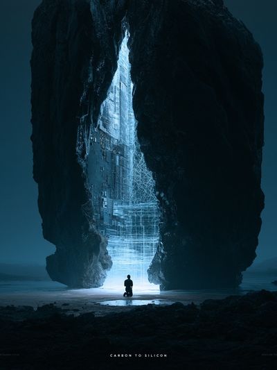 Carbon to Silicon Sci-Fi Poster.