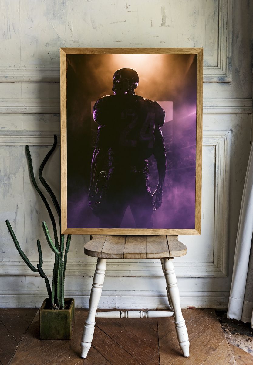 Skeleton Figure Horror Poster. — room view 1