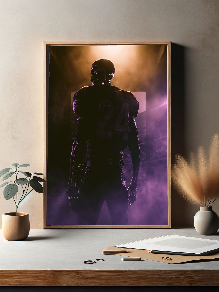 Skeleton Figure Horror Poster. — room view 2