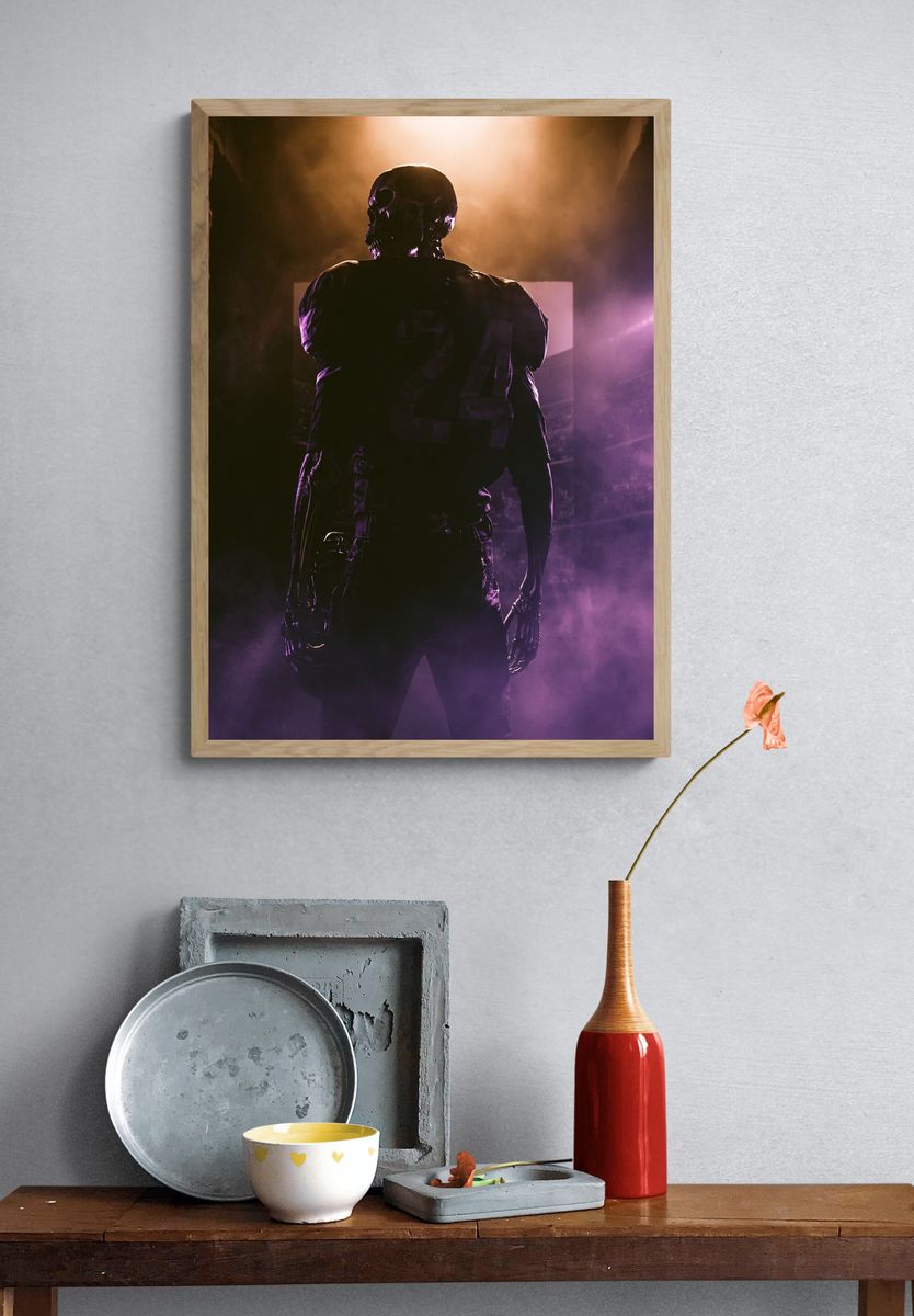 Skeleton Figure Horror Poster. — room view 3