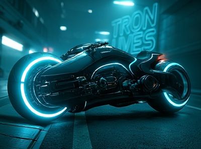 Tron Light Cycle Sci-Fi Poster. poster