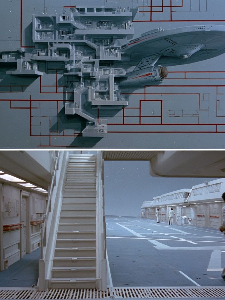 Starship Docking Bay Sci-Fi Print. poster — movies art