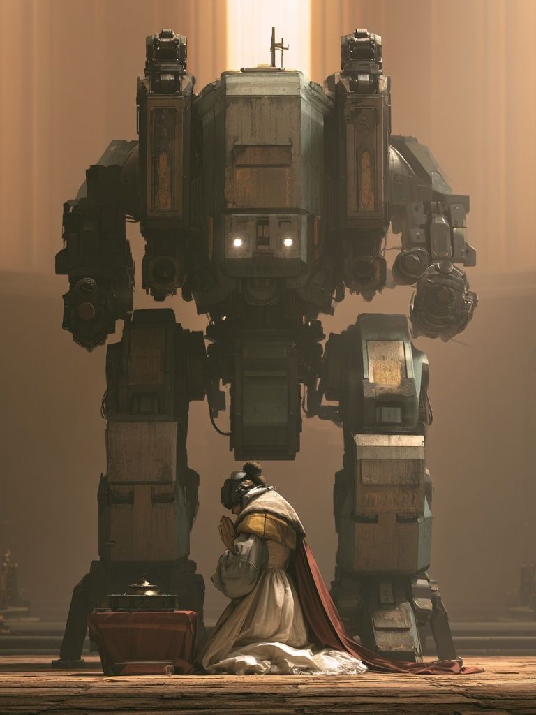 Mech Pilgrimage Sci-Fi Poster. poster — movies art