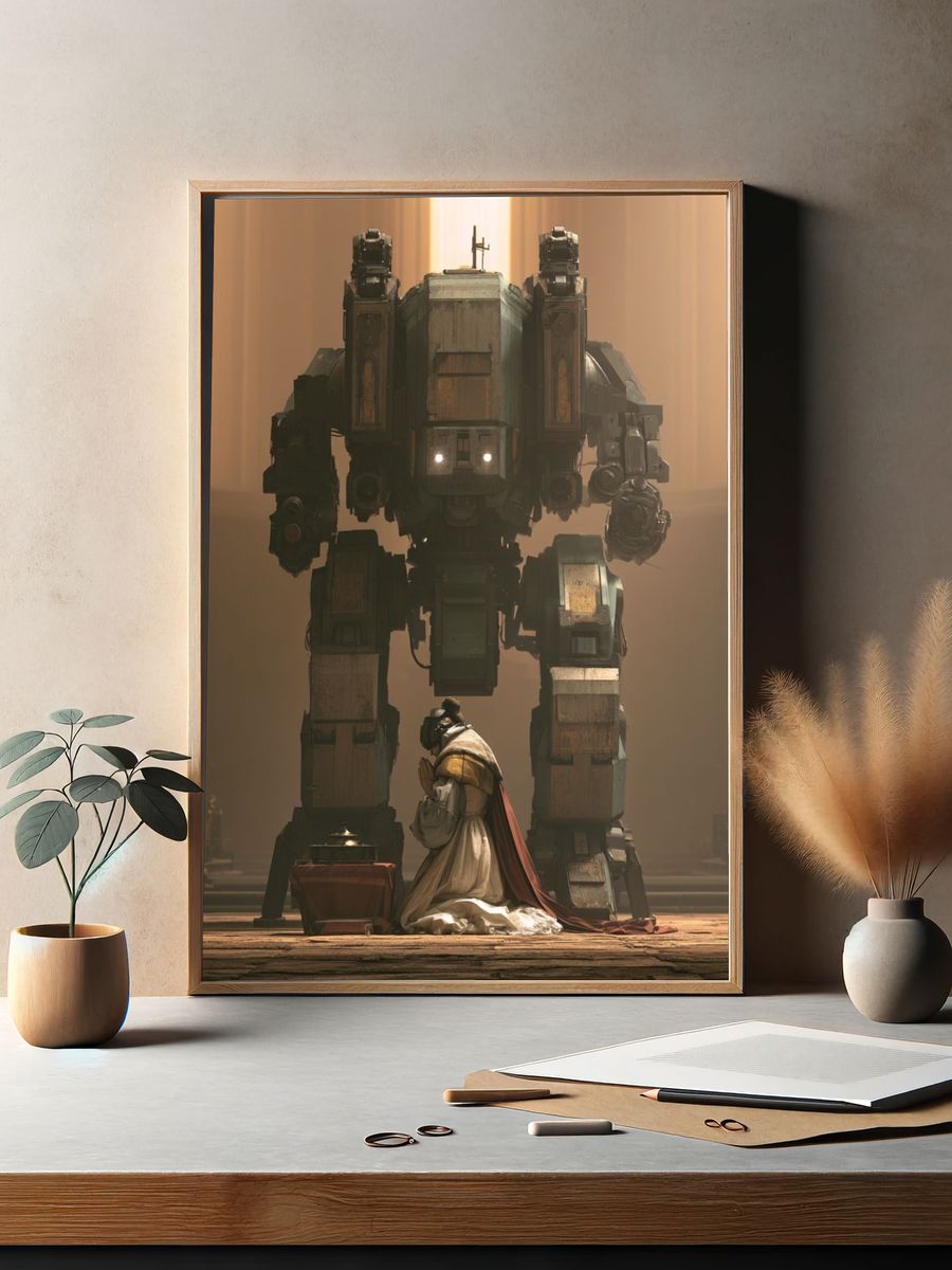 Mech Pilgrimage Sci-Fi Poster. — room view 2
