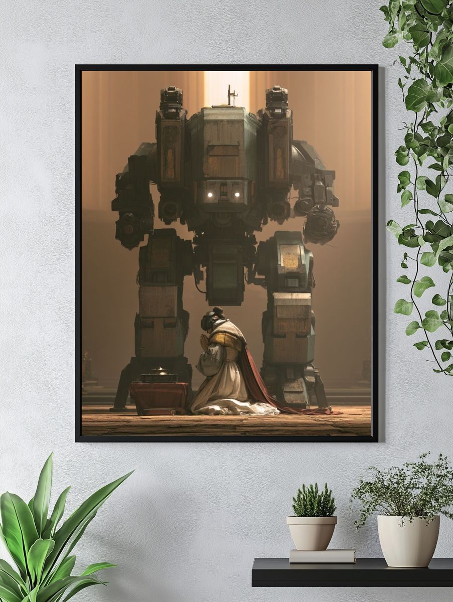 Mech Pilgrimage Sci-Fi Poster. — room view 4