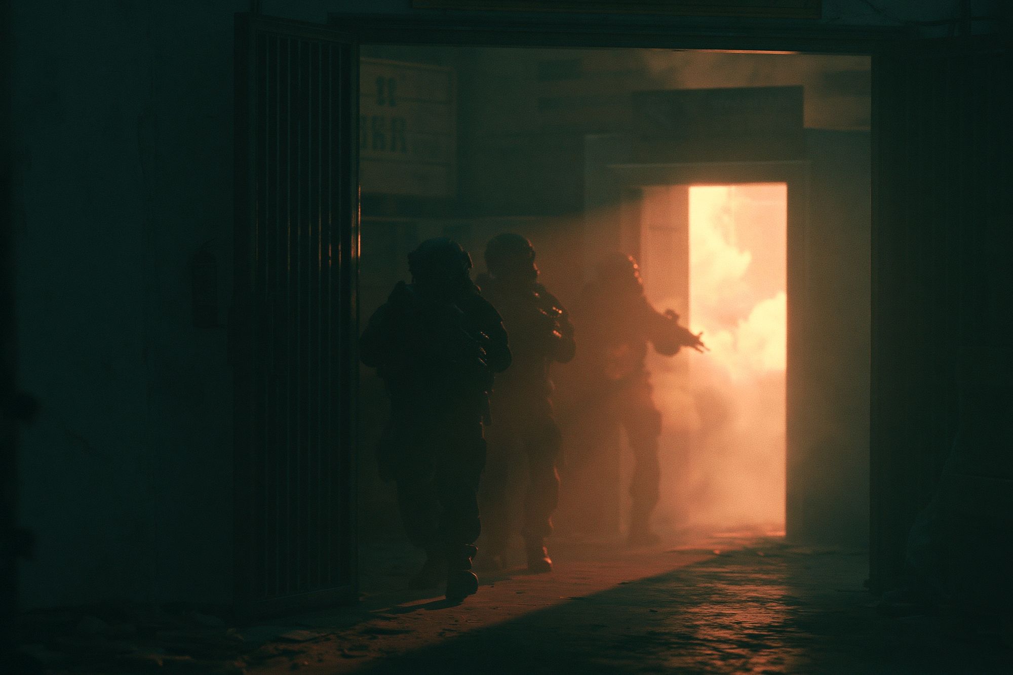 Tactical Corridor Escape — Photography Print. poster detail