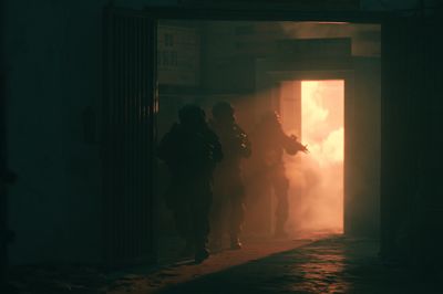 Tactical Corridor Escape — Photography Print. poster print