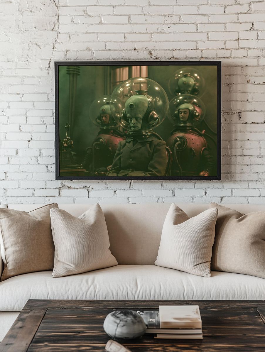 Surreal Alien Laboratory Poster. — room view 1