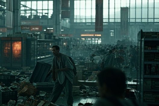 Dystopian Train Station Poster. poster detail