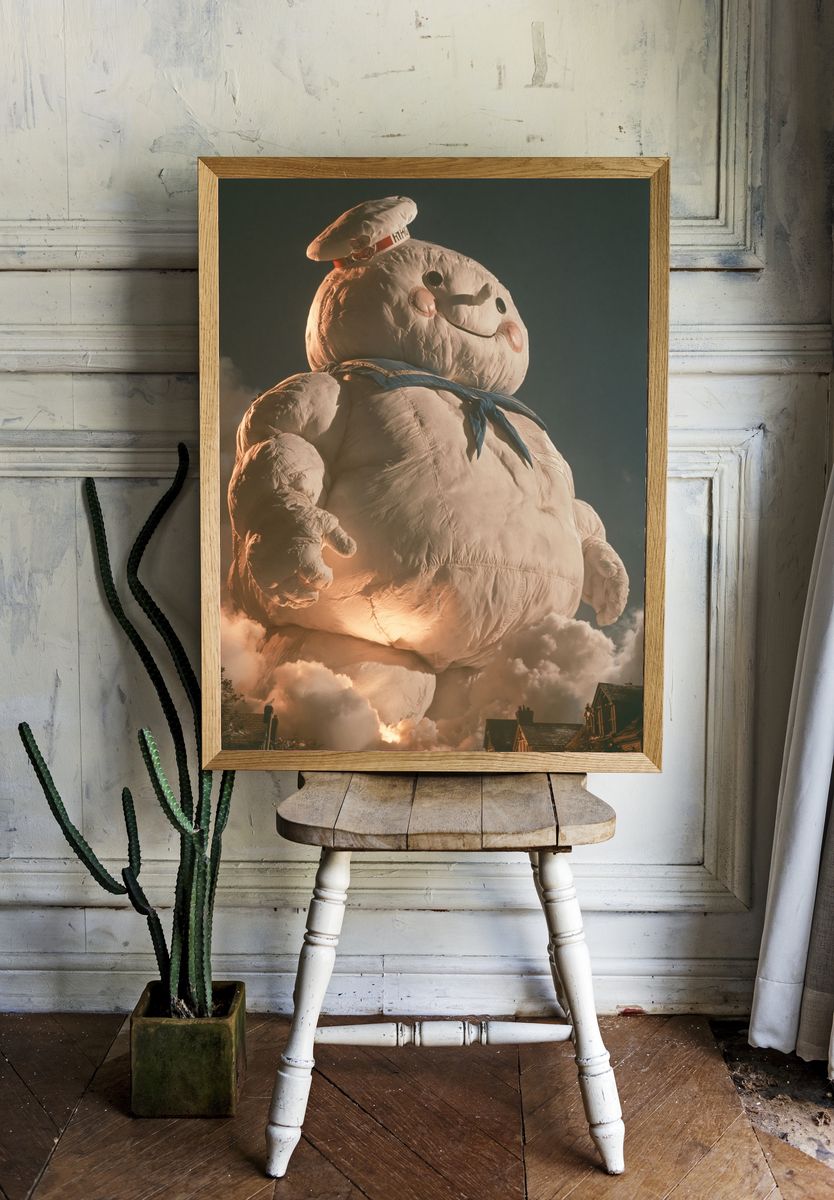 Stay Puft Marshmallow Man Movie Poster. room preview
