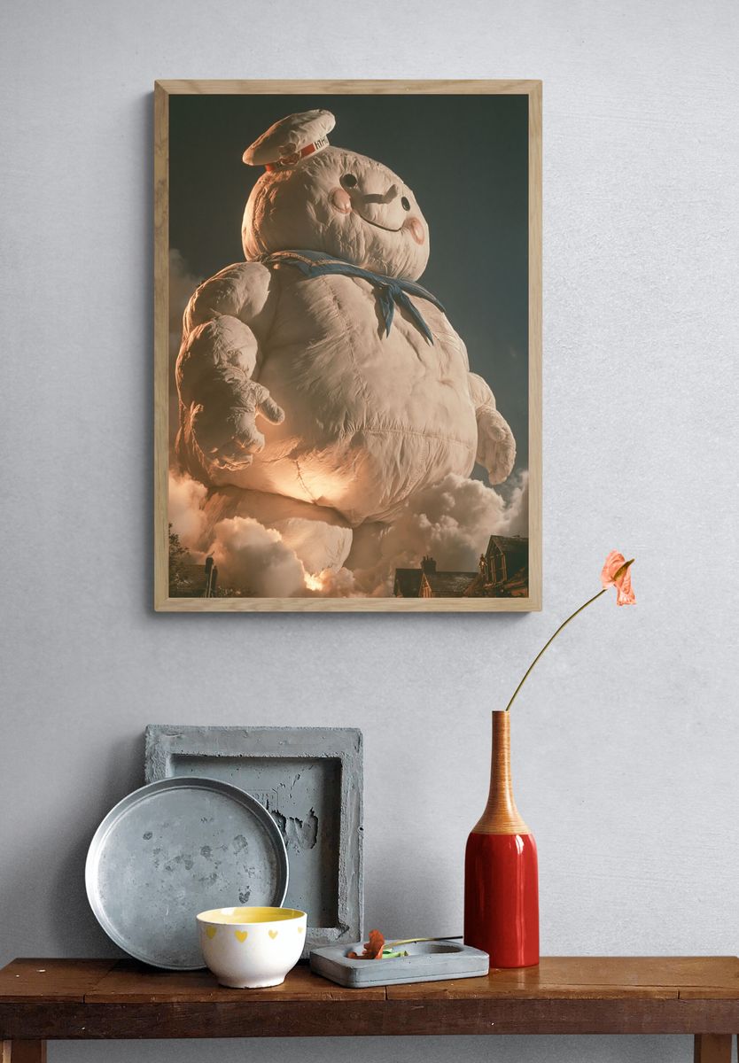 Stay Puft Marshmallow Man Movie Poster. — room view 3