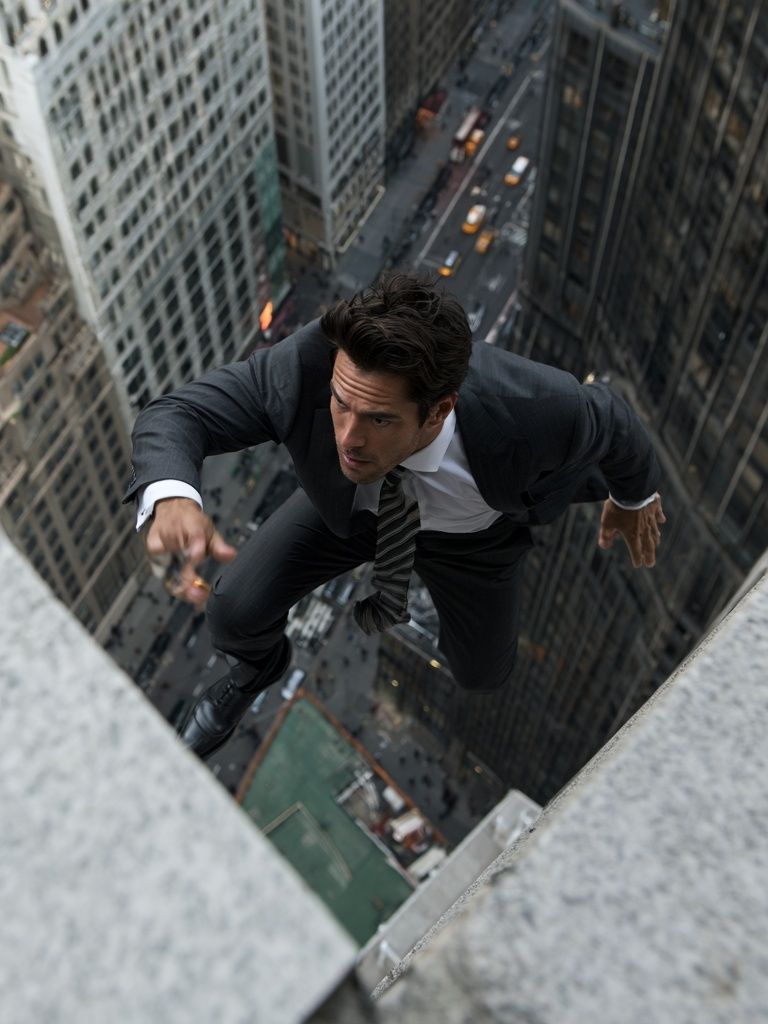 Man Scaling Skyscraper Action Poster. poster detail