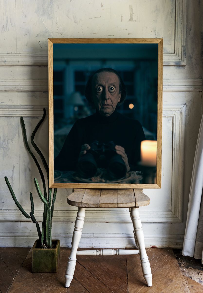 Eerie Portrait Horror Print. room preview
