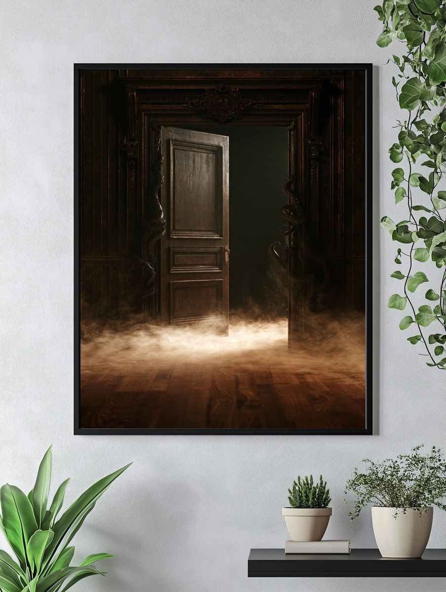 Haunted Doorway Horror Print. — room view 4