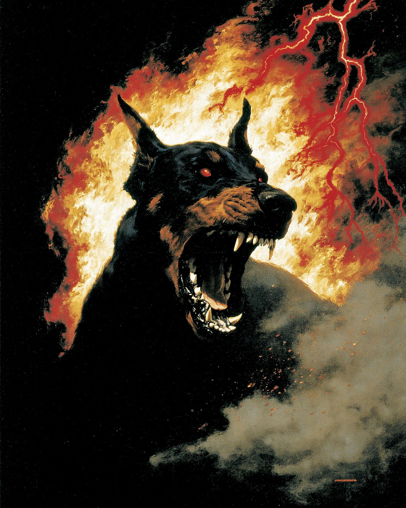 Hellhound Inferno Horror Poster. poster detail