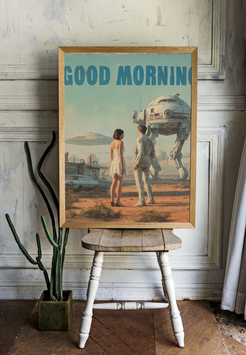 Good Morning Sci-Fi Poster. — room view 1