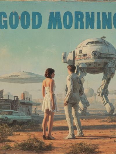 Good Morning Sci-Fi Poster.