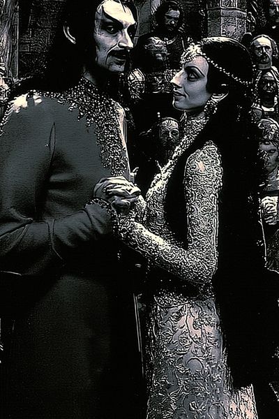 Gothic Vampire Couple Poster.