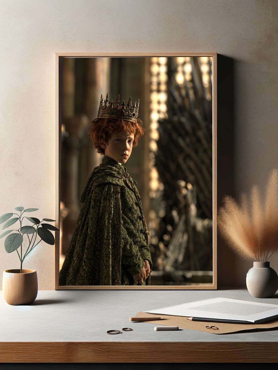 Young King on the Iron Throne Poster. — room view 2