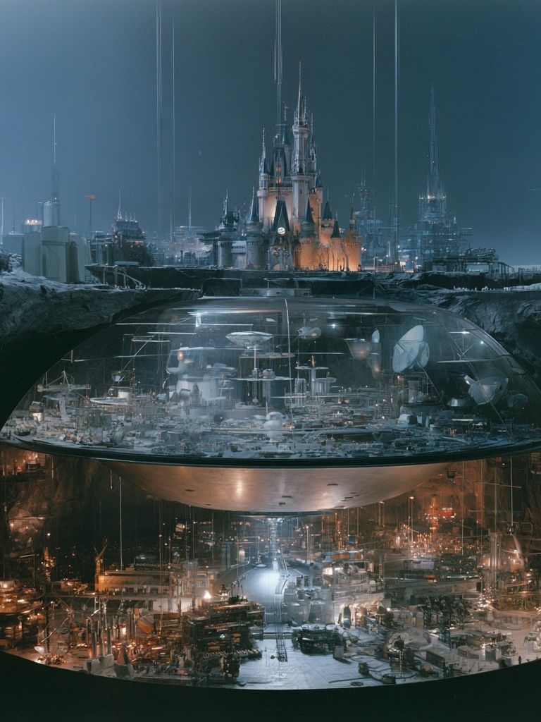 Futuristic Underground Cityscape Print. poster — movies art