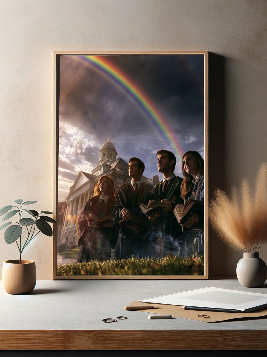Wizard School Rainbow Poster. — room view 2