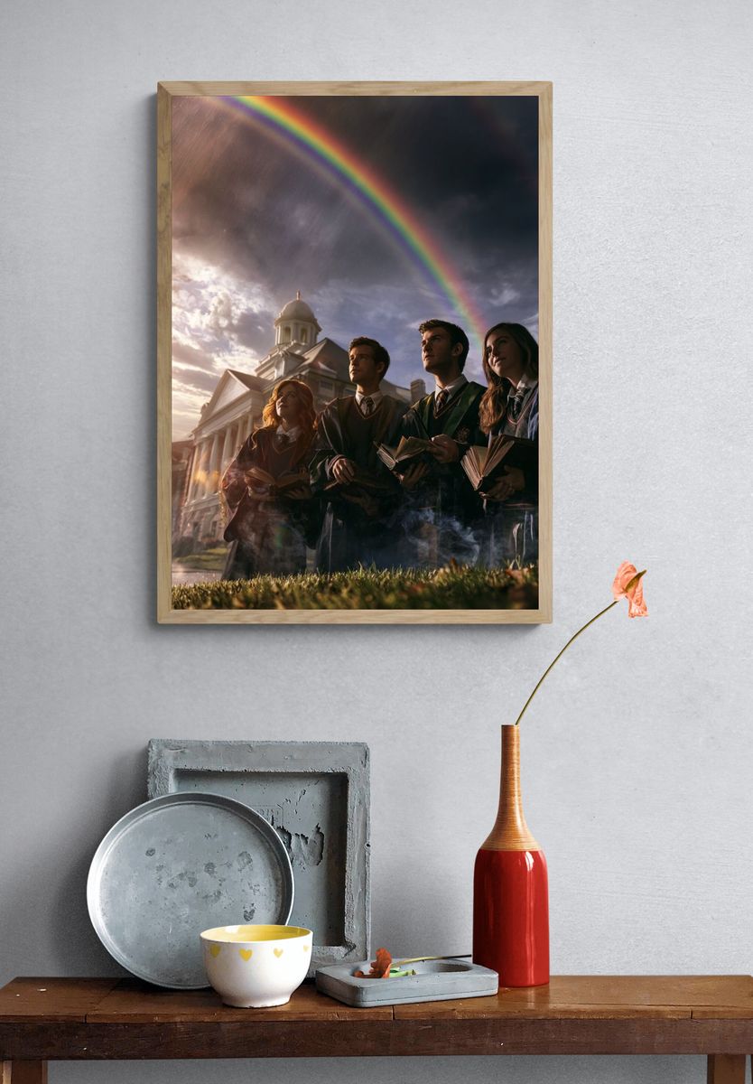 Wizard School Rainbow Poster. — room view 3