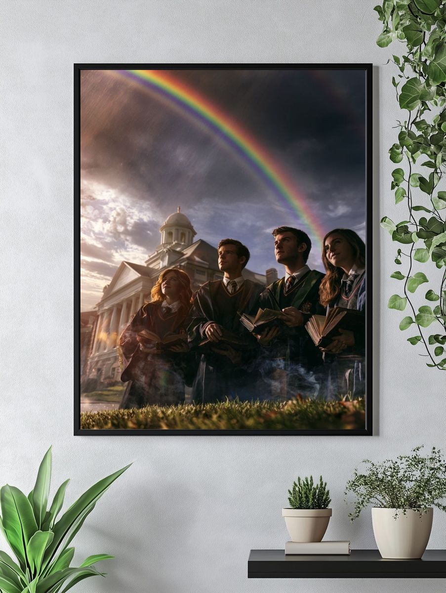 Wizard School Rainbow Poster. — room view 4