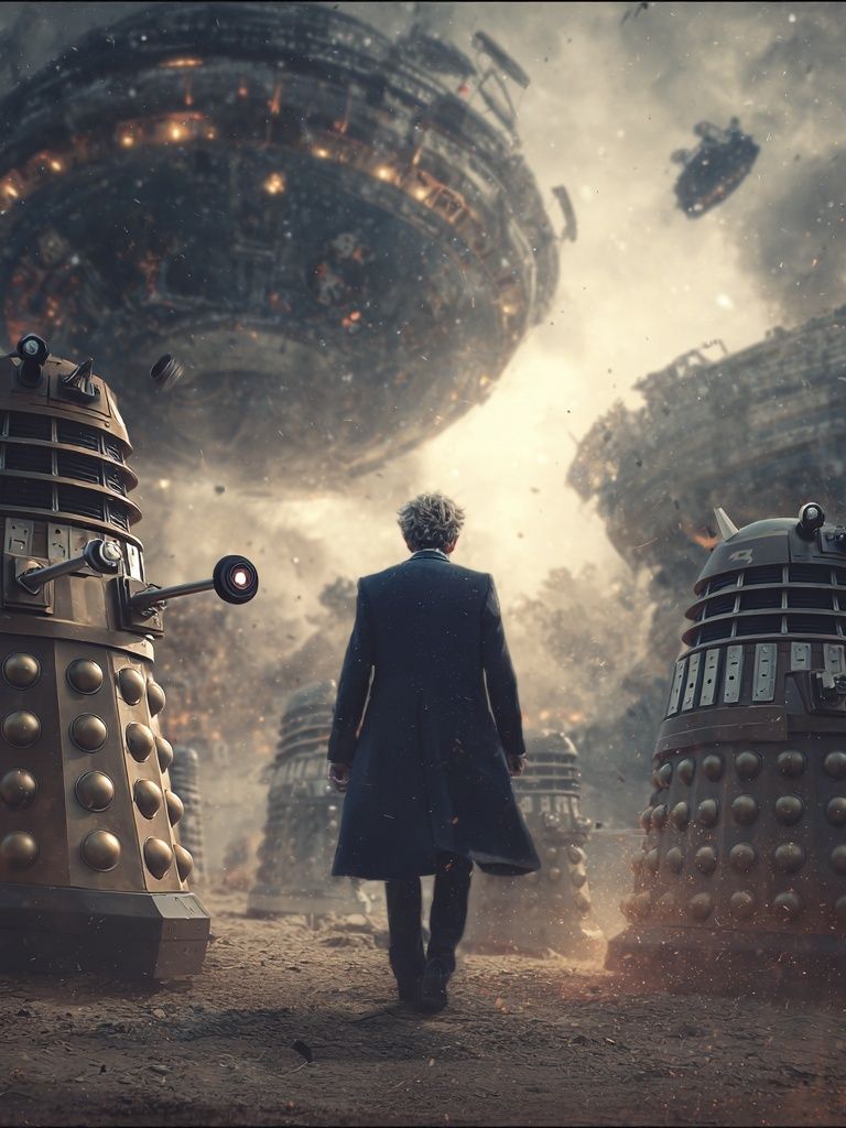 Dalek Invasion Sci-Fi Poster. poster detail