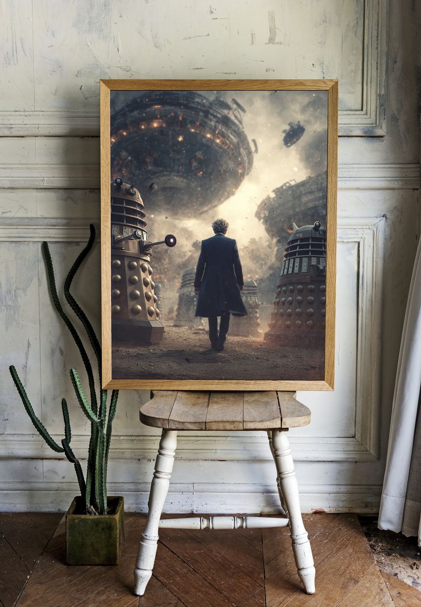 Dalek Invasion Sci-Fi Poster. — room view 1