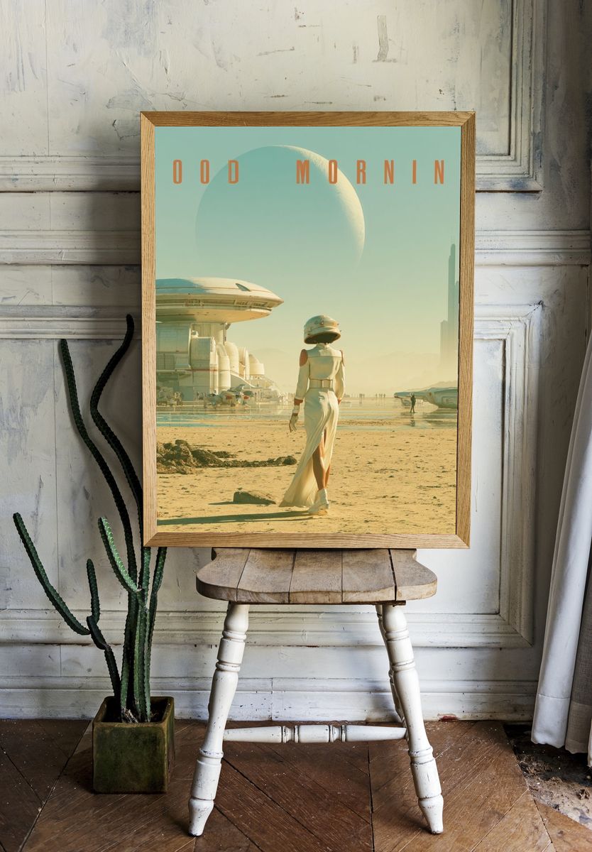 Good Morning Sci-Fi Poster. — room view 1