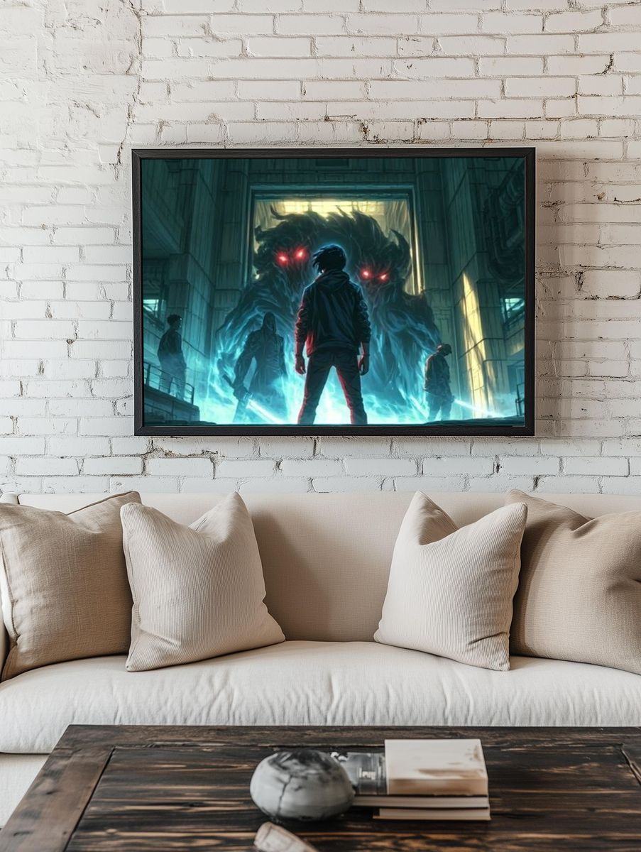 Monster Portal Sci-Fi Poster. — room view 1
