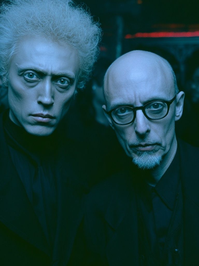 Twin Portrait Noir Poster. poster detail