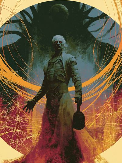 Dark Sorcerer Sci-Fi Poster. poster