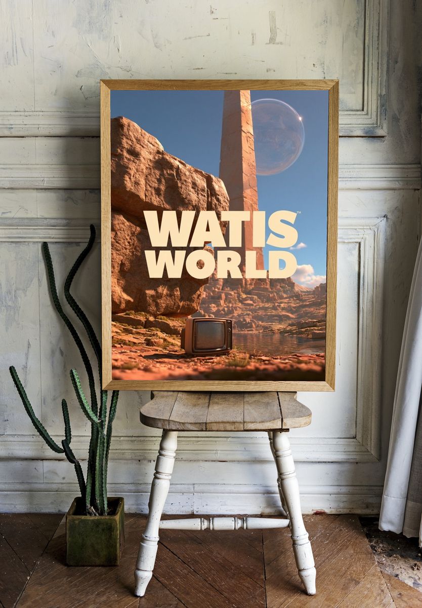 Watis World Sci-Fi Poster. — room view 1