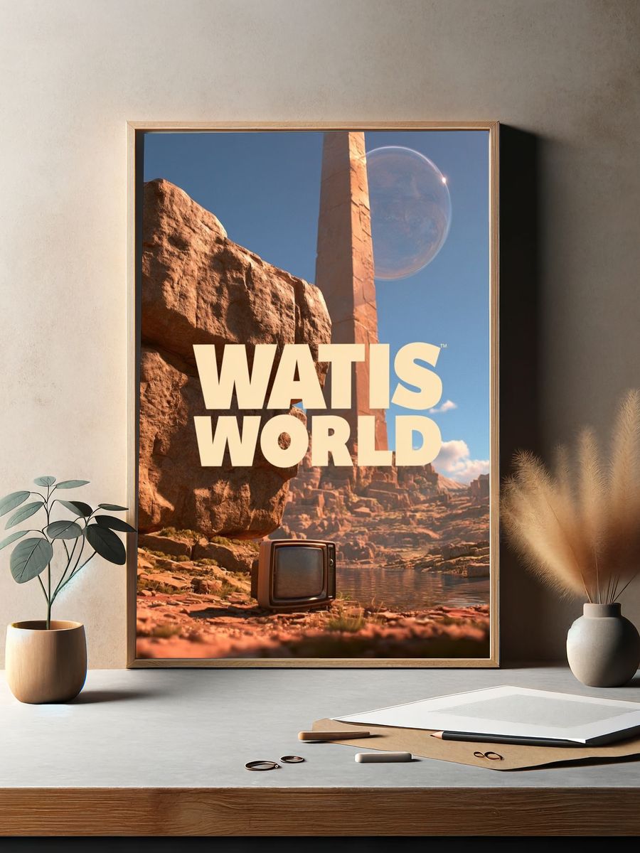 Watis World Sci-Fi Poster. — room view 2