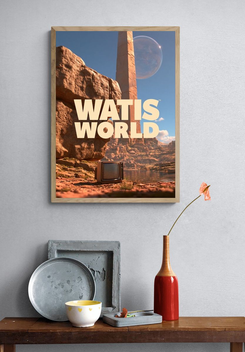 Watis World Sci-Fi Poster. — room view 3