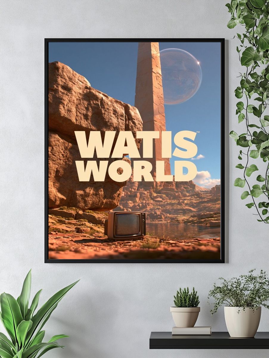 Watis World Sci-Fi Poster. — room view 4
