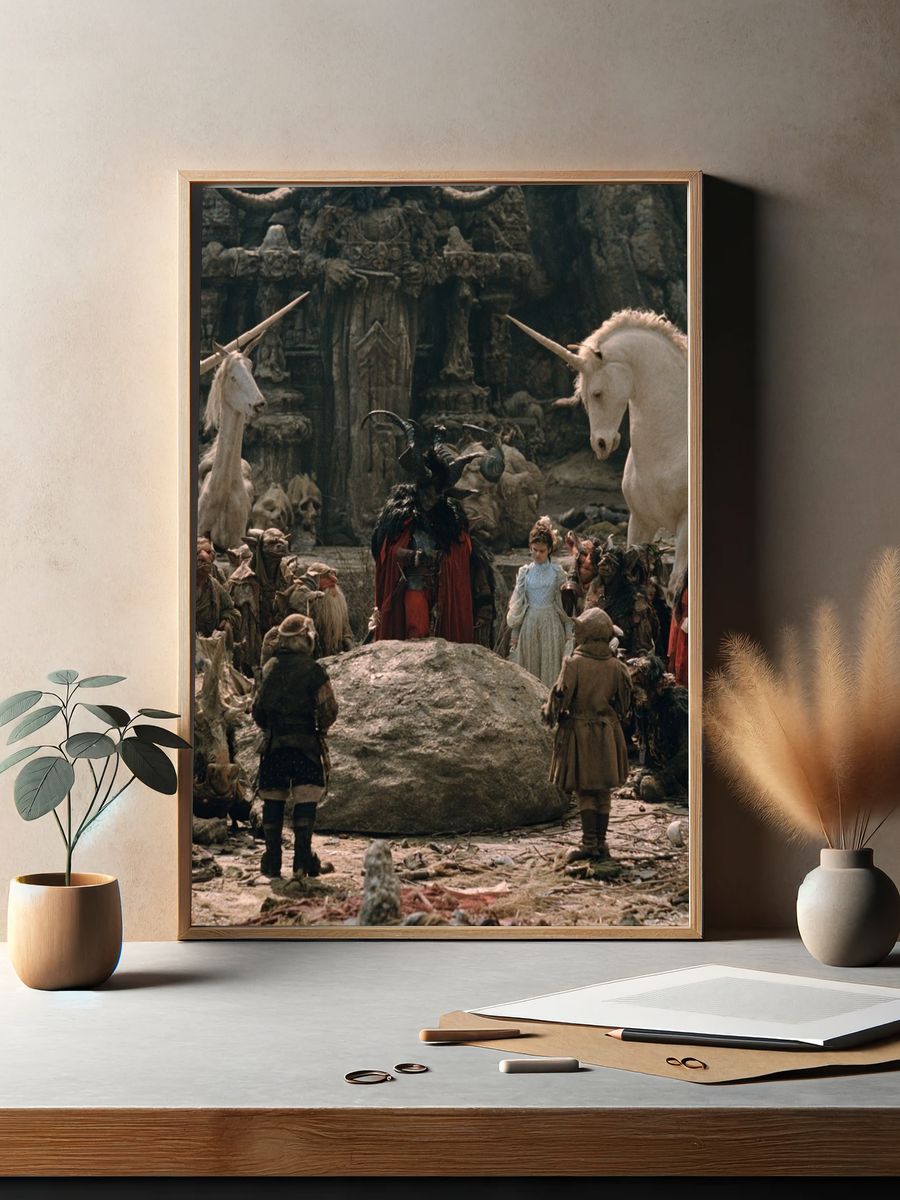 Fantasy Unicorn Court Poster. — room view 2