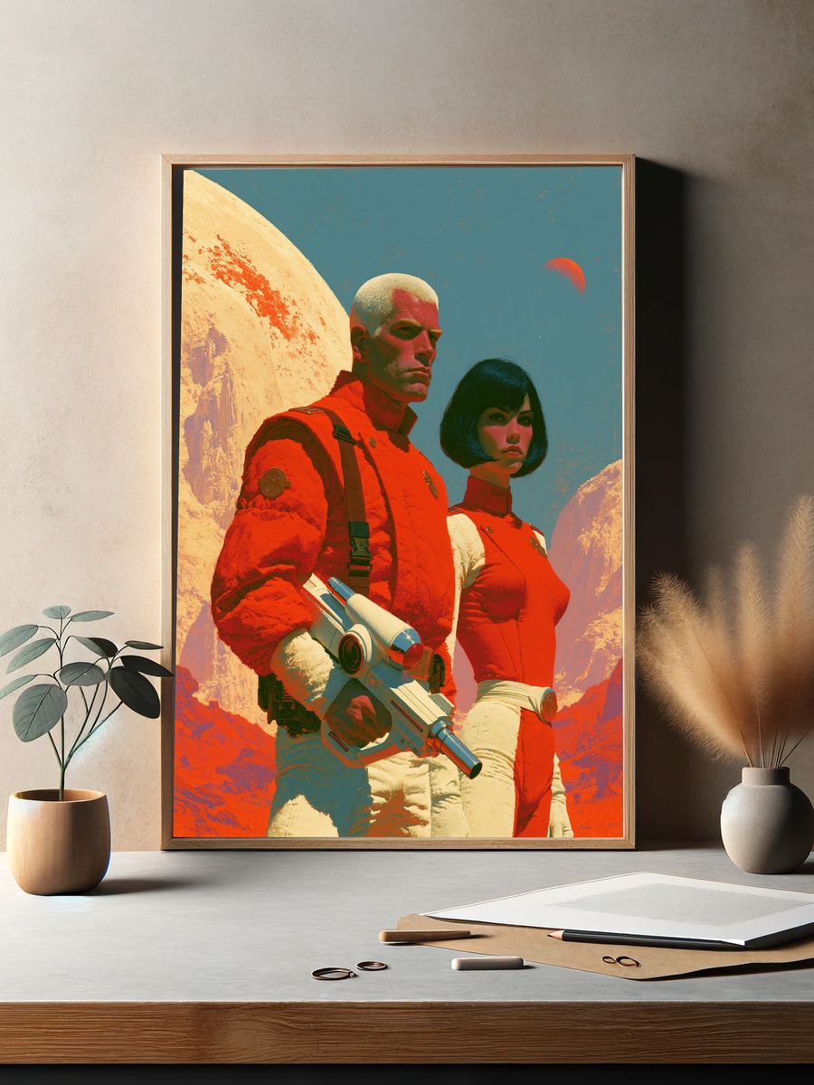 Retro Sci-Fi Space Patrol Poster. — room view 2