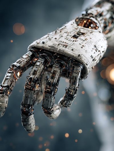 Cybernetic Hand Sci-Fi Print