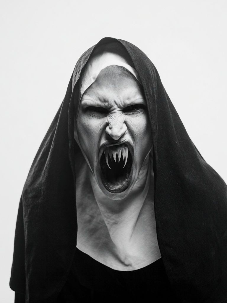 Screaming Nun Horror Print. poster — movies art