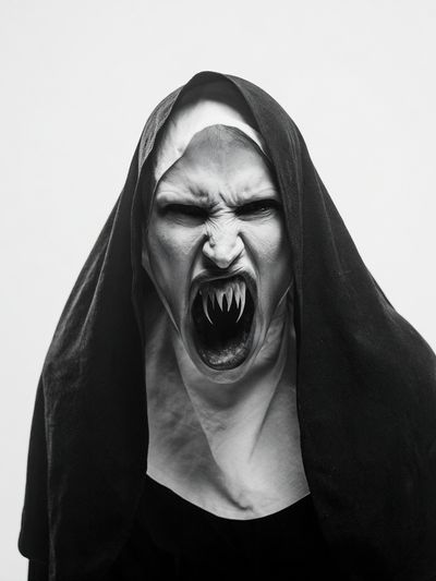 Screaming Nun Horror Print.