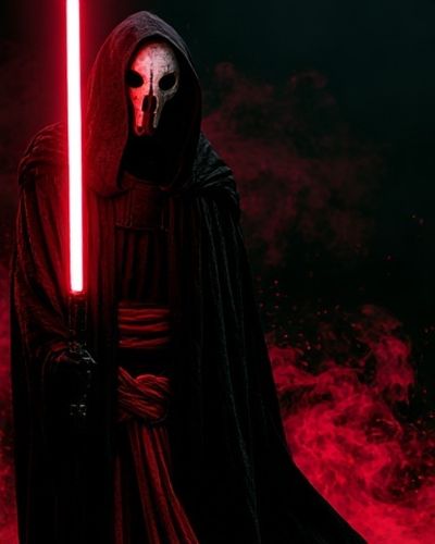 Red Hooded Reaper Horror Poster.