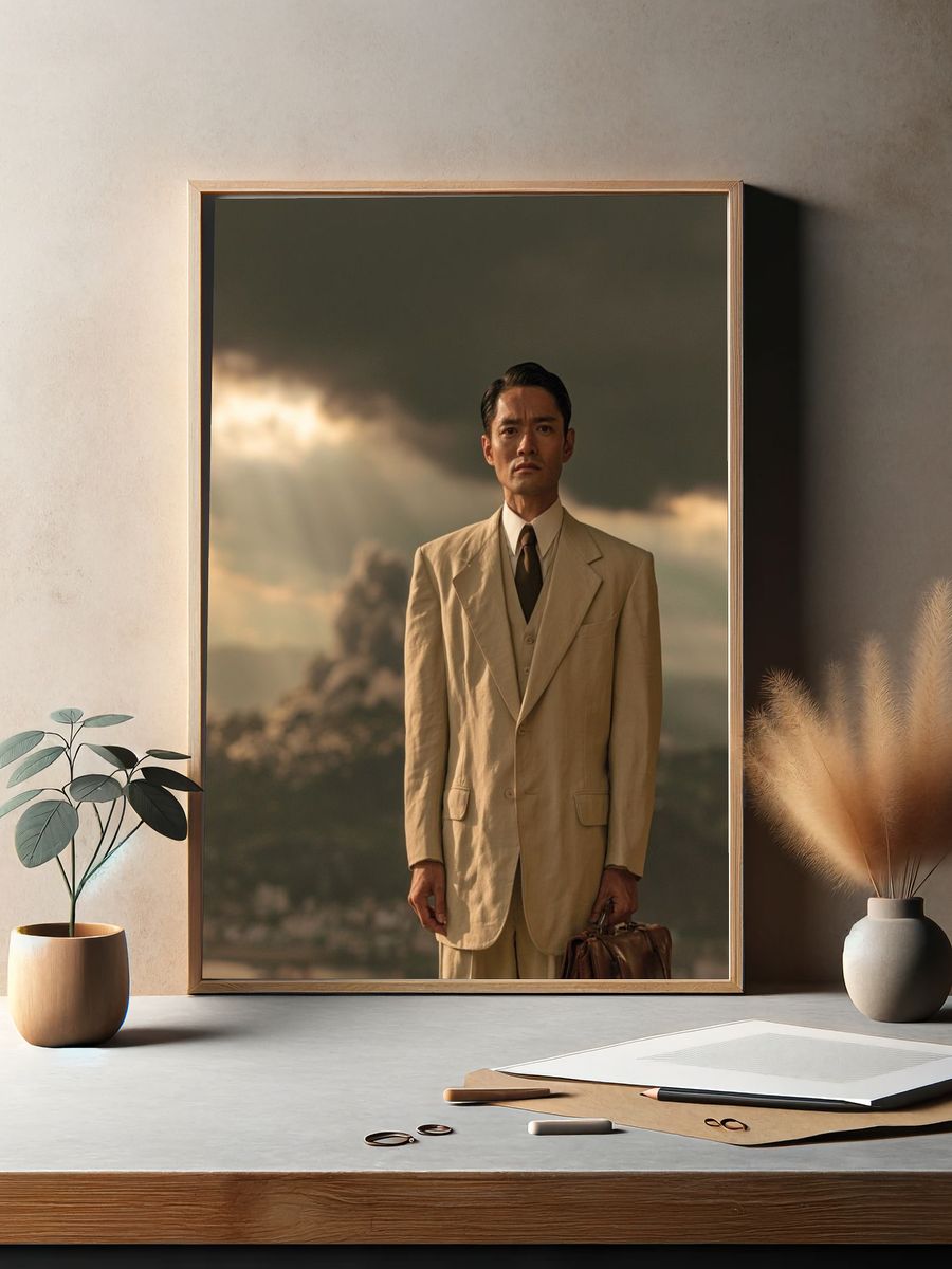Oppenheimer Portrait Poster. — room view 2