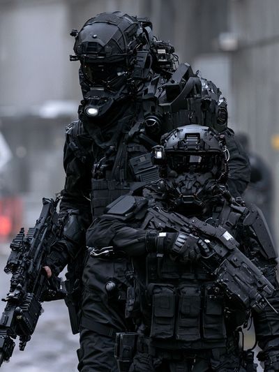 Tactical Cyber Soldiers Poster. poster