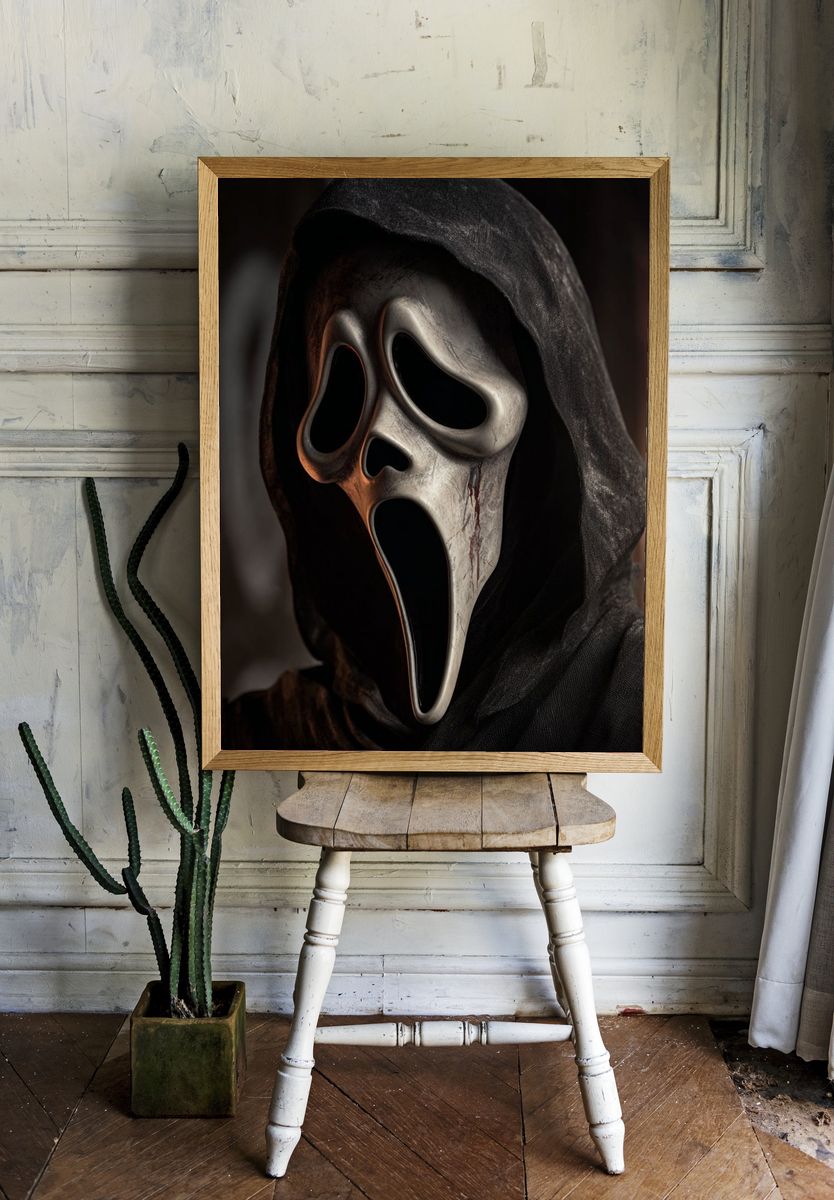 Ghostface Horror Portrait Poster. — room view 1
